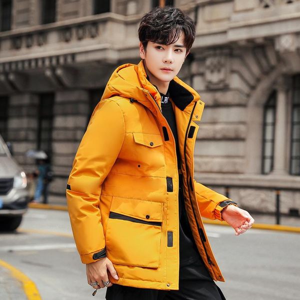 

2020 wind down jacket male brief paragraph the autumn winter coats pourpoint thickening cross-border cultivate morality, Black