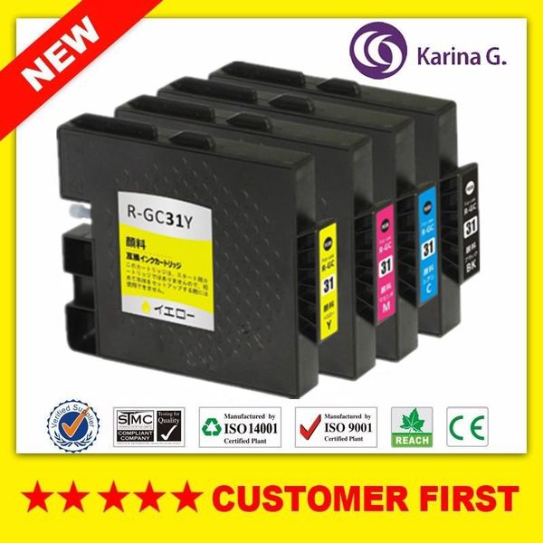 

compatible ink cartridge for ricoh gc31 for ricoh e2600 e3300 e3300n e3350n en e5500 e5550n e7700 with pigment ink