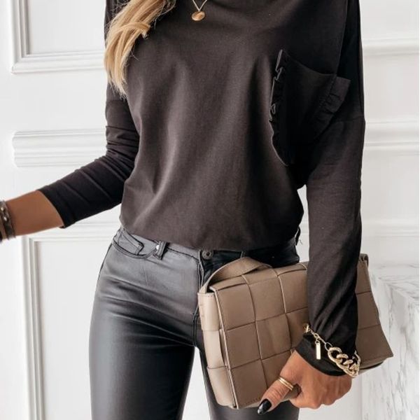 

осень зима карман кальсоны underpantslong рукава футболки дна пальто женщина осень зима кружева карман топ underpantslace underpantslong, White