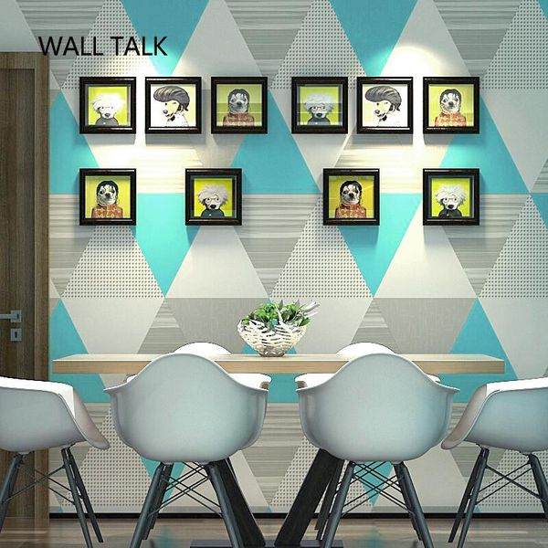 

wallpapers modern geometric nordic ins wind wallpaper for bedroom study living room tv background non-woven wall paper roll home decor