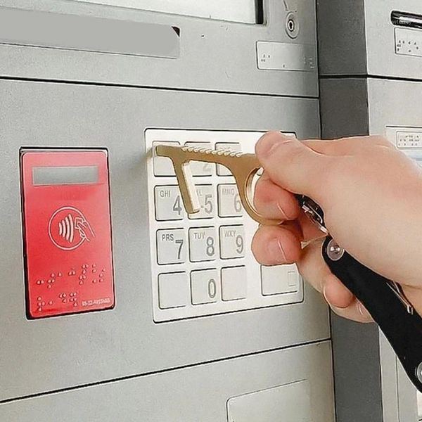 

hooks & rails reusable non-contact door opening tool easy-to-carry elevator button tool-zero-touch hand arrival1
