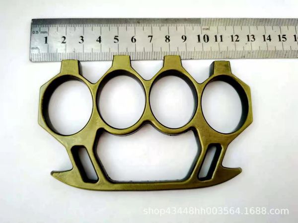 

self-defense weapon refers to tiger point finger ring hand clasp fist button defensive weapon tiger finger ring fist ring iron four-fingered