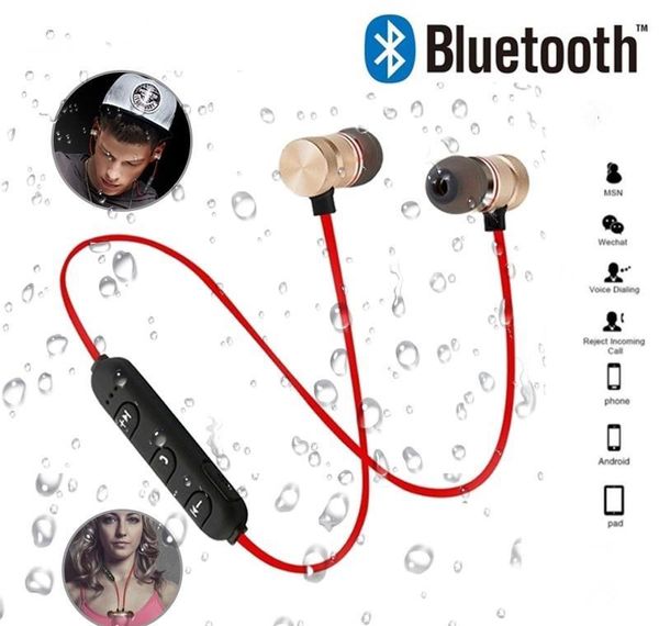 

5.0 bluetooth earphone sports neckband magnetic wireless headset stereo earbuds music metal headphones with bbygar yhshop2010
