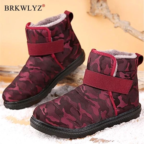 

snow boots dropshipping 2020 autumn winter women and men outdoor waterproof warm boots non slip plus size plush shoes, Black