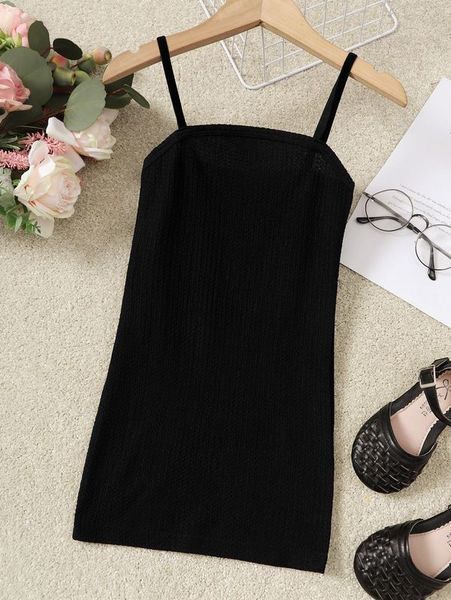 

toddler girls ribbed knit cami dress she, Red;yellow