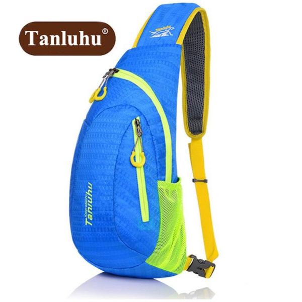 

tanluhu 2021 fashion dazzle color chest pack casual nylon bags men waterproof women bag z688