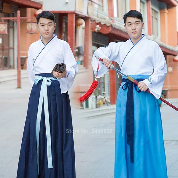 

ancient han dynastry folk dance costume dress for male man chinese traditional festival stage performance cosplay outfits set1, Black;red