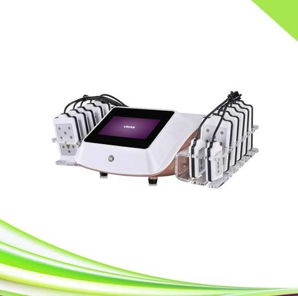 

14 pads cold laser therapy liposuction slimming laser lipo machine, Black