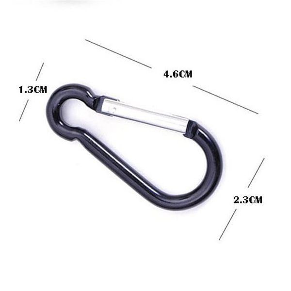 

10pcs aluminum carabiner key chain clip outdoor camping keyring snap hook water bottle buckle travel kit climbing acc jlljfg