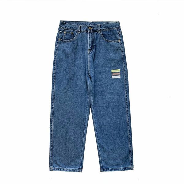 

2021 male brim spring new hip-hop fall denies pants straight youth clothes 3oox, Blue