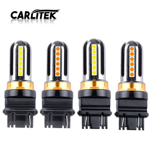 

2pcs carlitek 24smd-3030 3156 3157 driving light white yellow turn signals reserve lamps brake light dc12-24v super bright1
