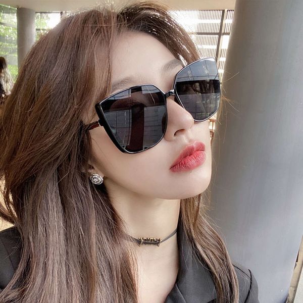 

protection women's glasses sunglasses fashion uv 2020 korean driving big frame thin shade polarized sunglasses fashion, White;black