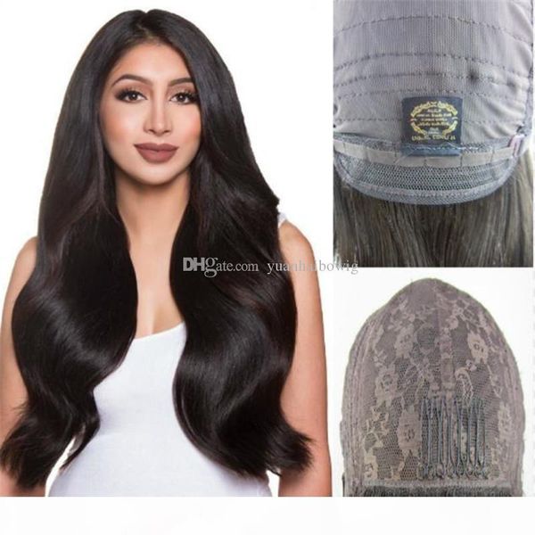 

super quality finest mongolian wavy human hair unprocessed silk base jewish wig sheitels ing, Black;brown