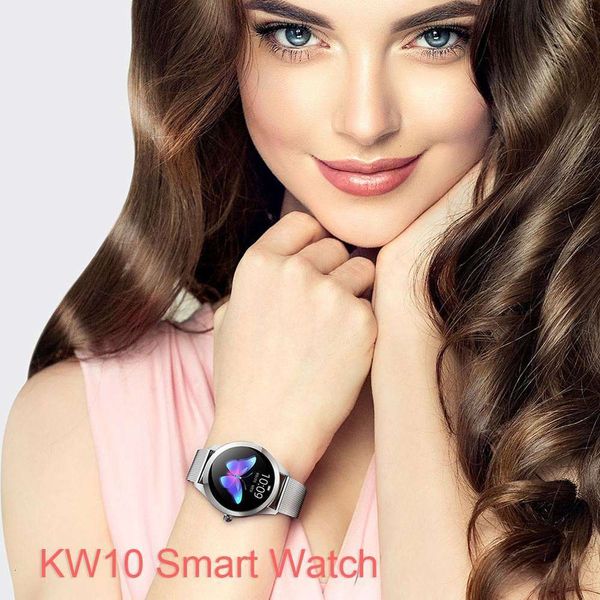 

kw10 waterproof smart watch with heart rate control support for android ios, tennis, basketball, badminton and footballbgt
