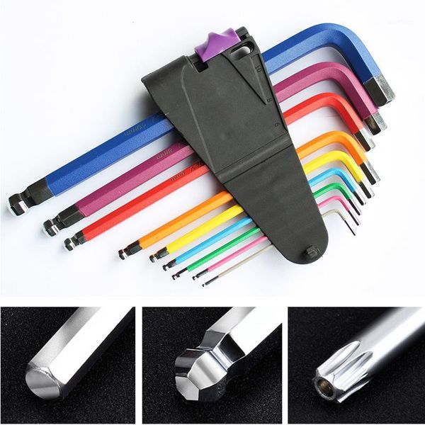 

hex allen key set wrench screwdriver set hexagon spanner universal ball end torx star keys tool l torx star spanner bicycle tool1