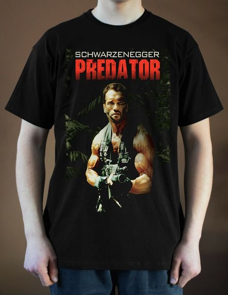 

predator movie poster ver 3 арнольд шварценеггер black s 5xl балахон дизайнеров футболки толстовки