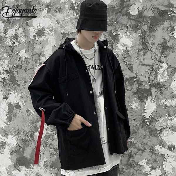 

fojaganto brand men's fashion dark jackets trend high street style jacket coat autumn winter new men slim fit jackets1, Black;brown