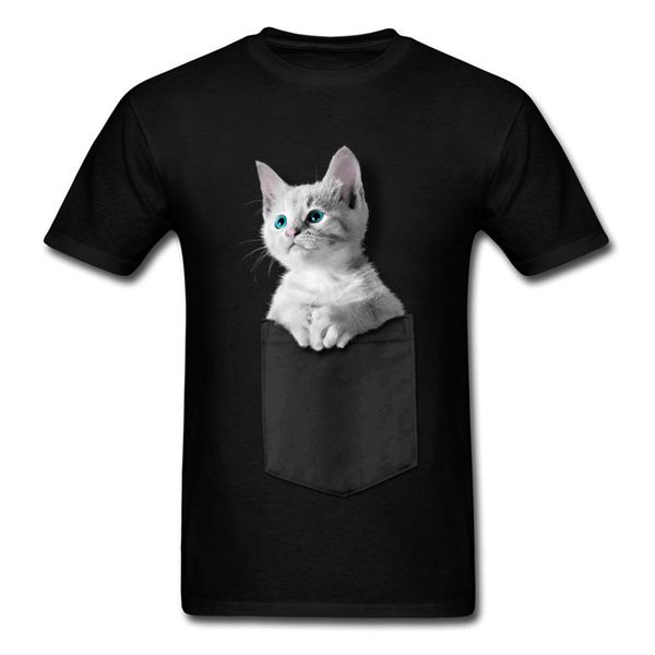 

pocket kitten t shirts 2018 party shirt new year day fabric crew neck sweatshirts short sleeve sport hooded sweatshirt hoodie