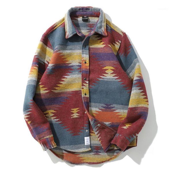 

hip hop tie dye men's shirt long sleeve shirts for men stand collar casual man shirts streetwear coats male hipster shirt 1, White;black