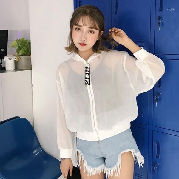 

summer jacket women's rose printing long sleeve sunscreen short thin women breathable casual bomber harajuku vadim clothes1, Black;brown