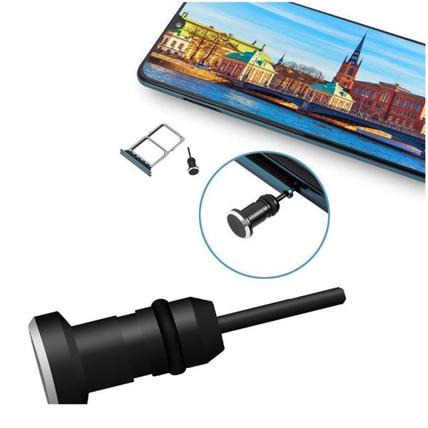 

metal dust plug aux headset 3.5 mm jack interface anti mobile phone accessories card retrieve card pin for iphone xiaom bbyvlp