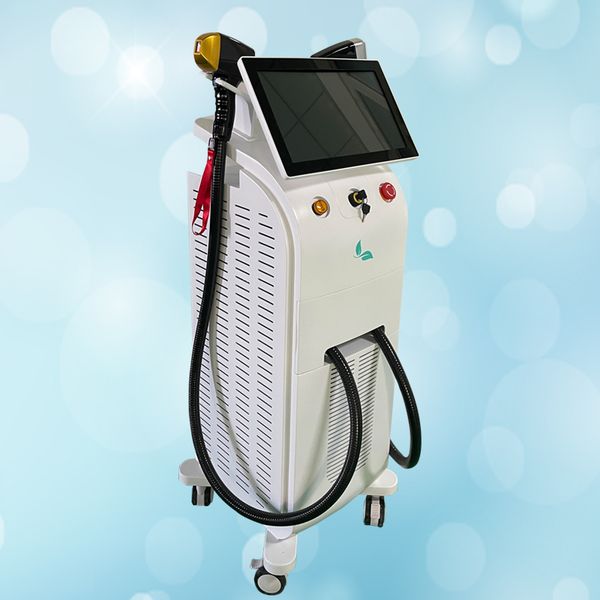 

3 in 1 wavelength 808 755 1064 handle diode laser hair removal machine, Black