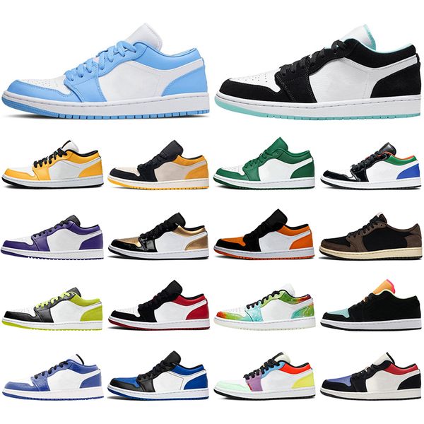 

2021 jumpman low 1 1s basketball shoes for men women pine green unc reverse bred hyper royal gym red mens trainers sport sneakers