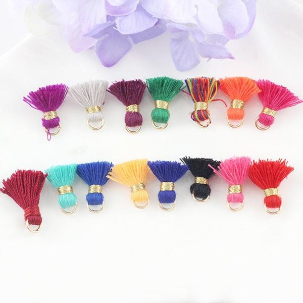 

30pc lot mini cotton fatty tassels diy boho jewelry making supplies bracelet necklace finding fringe trim pendants small tassels h bbykrg