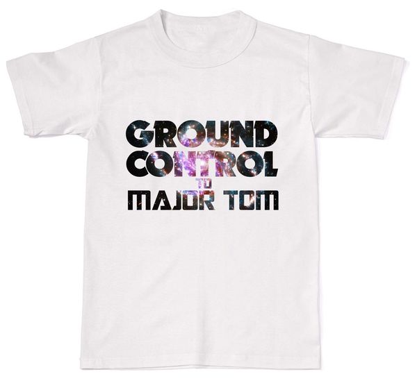 

2019 ground control to tom david music mens womens cotton t-shirt t shirt sport hooded sweatshirt hoodie