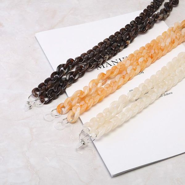 

2020 vintage glasses chain trendy leopard resin acrylic sunglasses lanyards reading glasses hanging neck chain eyeglasses strap h qylhov