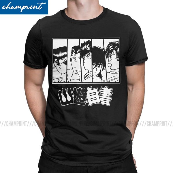 

men yu yu hakusho yusuke kurama anime novelty short sleeve round neck gift idea sport hooded sweatshirt hoodie men t shirt