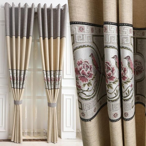

cotton and linen shading curtains for living dining room bedroom.