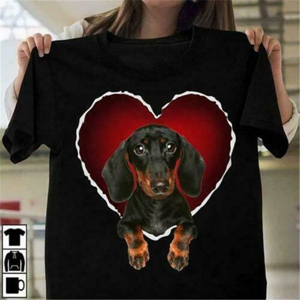 

dachshund lover dachshund in heart men t-shirt s-3xl birthday gift tee shirt sport hooded sweatshirt hoodie
