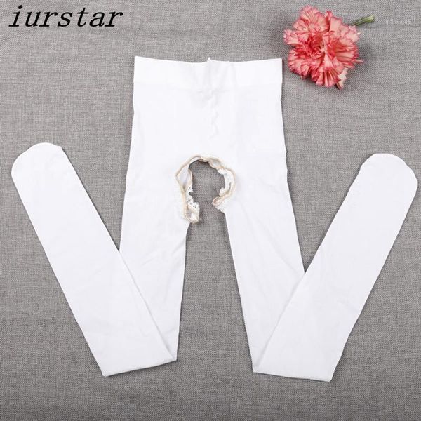 

harajuku kawaii fashion 12 colors sweet velvet open crotch stocking tattoo tights women girls sheer footed tights pantyhose1, Black;white