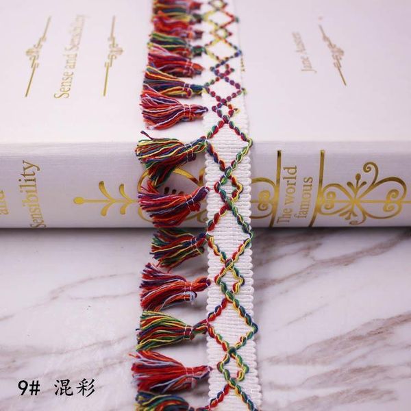 

10yards lot lace tassel ribbon cotton tassels trimming fringes for sewing bed sheet clothes curtains diy accessories decoration h wmtxpo