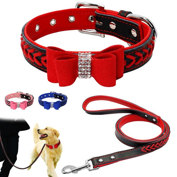 

cat design belt necklace set, necklace, artificial diamond, woven ring, medium and small dog lead, york chihuahua xs s m l