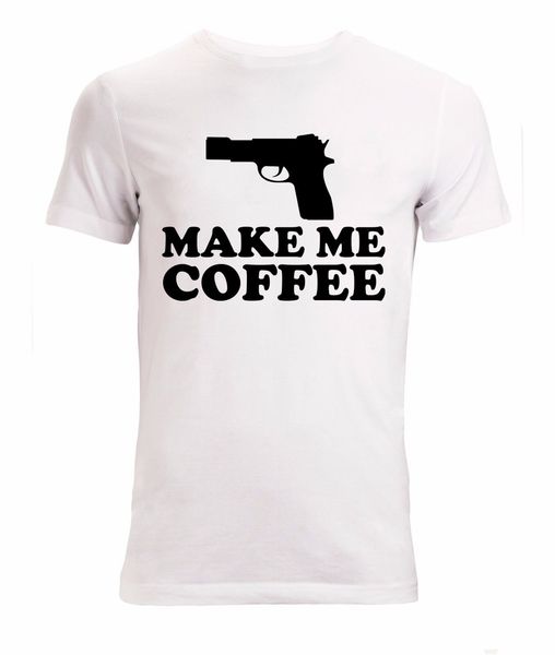 

new fashion cool casual make me coffee funny gun black graphic men's wo 's available white summer sport hooded sweatshirt hoodie m