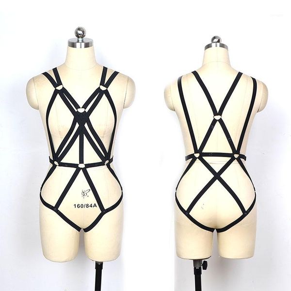 

full body harness bondage fetish black fantasy bondage usa adjustable strap harness elastic bond crop bra basic models1, Black;white