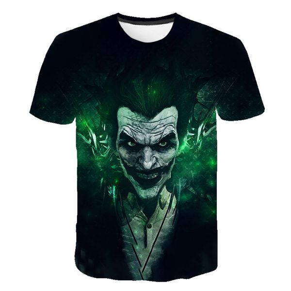 

suicide squad clothing clown man black red streetwe 3d print shirts horror kawaii graphic men clothing