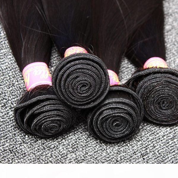 

bellahair unprocessed peruvian virgin hair weaves straight mink hair human hair double weft extensions bulk wholesale natural color, Black