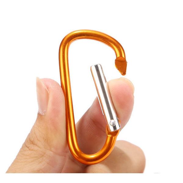 

30pcs aluminum snap carabiner d-ring key chain clip keychain hiking camp mountaineering buckle hook climbing travel acc jllifm