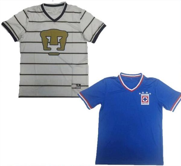 

1974 1997 unam cruz azul retro soccer jersey maillot de foot 74 97 miga mx camiseta de futbol football shirts uniforms thailand quality, Black;yellow