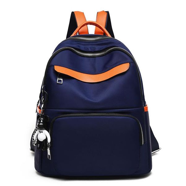 

backpack women's new pure color oxford backpack fashion sports bag