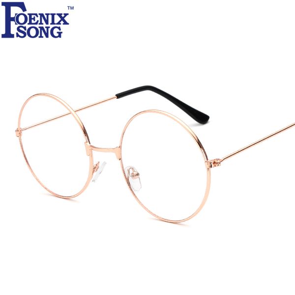 

retro new men eyewear women reading glasses feminino gafas de lectura vintage gold frame round