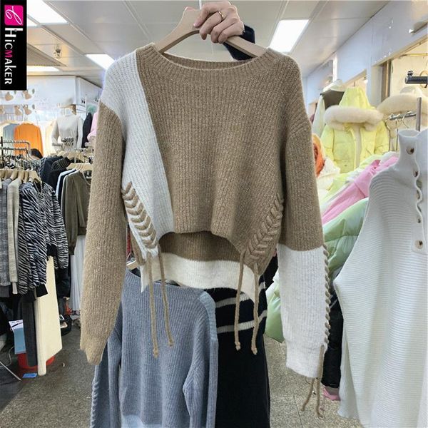 

women's sweaters women o-neck long sleeve knitted pullover sweater, White;black