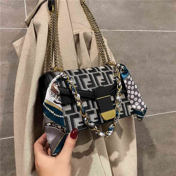 

minority texture bag women's new simple one shoulder net red chain messenger purse