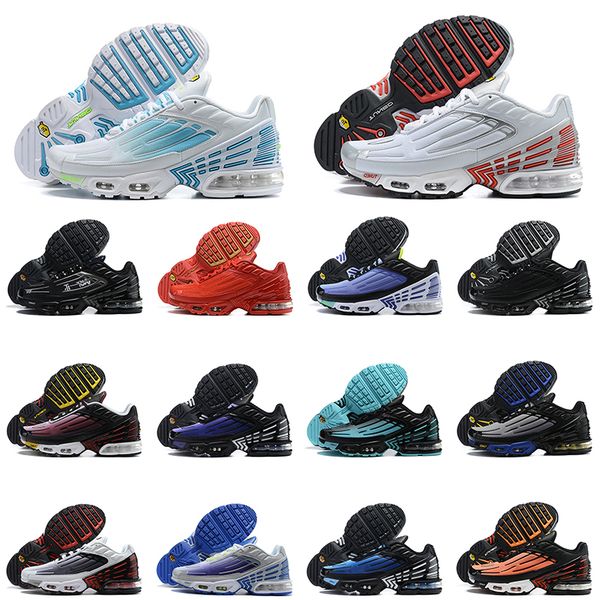 

2022 tn 3 plus laser blue shoes men women running shoes triple white black sneakers sports mens trainer
