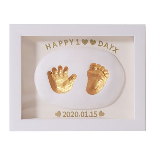 3D DIY Non Toxic Handprint Footprint Soft Clay Baby Impronta Cornice per foto per bambini Getti a mano Neonati Decorazione per la casa Regali per bambini 201211