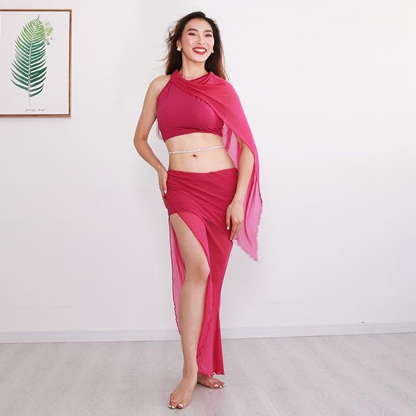 

bellydance oriental belly baladi eastern desert hair swings costumes for belly dance bra belt skirt dress robe set wear, Black;red
