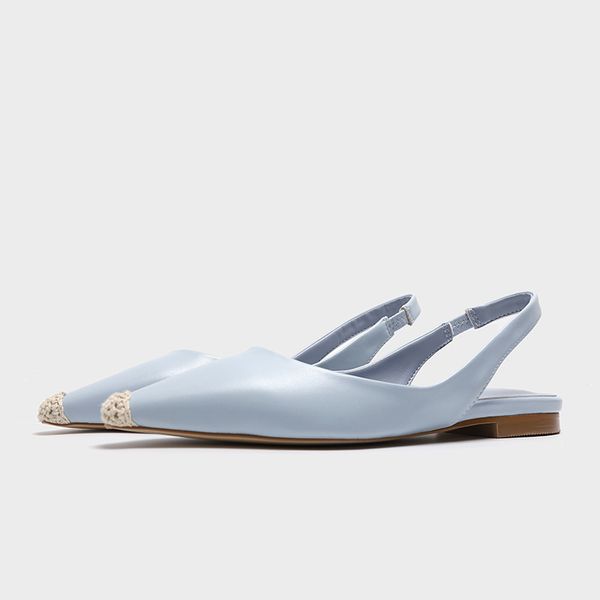 

2021 new summer fashion flatfooted almond butterfly shoes women's sandals rims, Black
